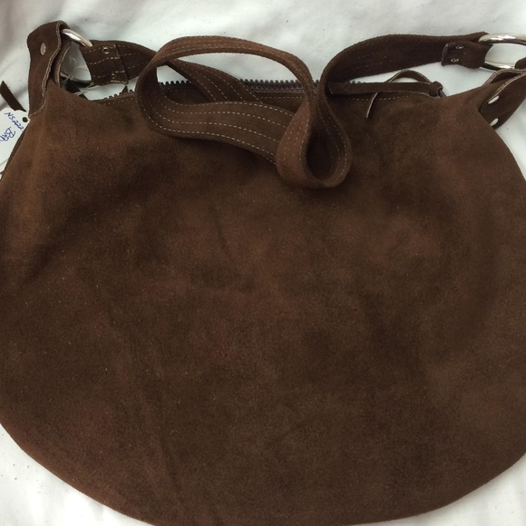 Cocoa Brown Suede Western Fringed Purse - Picture 2 of 5